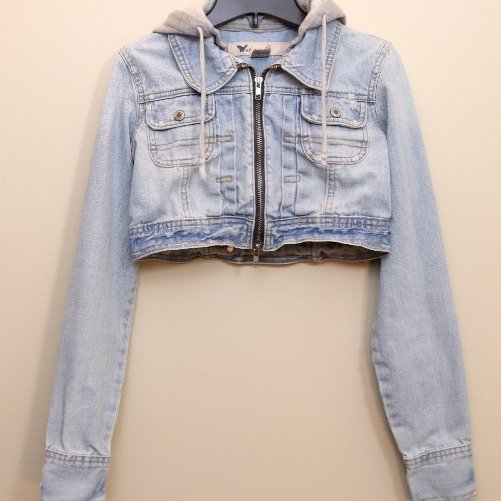 Crop top -Jean jacket